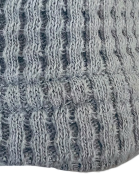 Carhartt Waffle Knit Hoodie Relaxed Fit Pullover Gray Kangaroo Pocket L - Picture 6 of 7